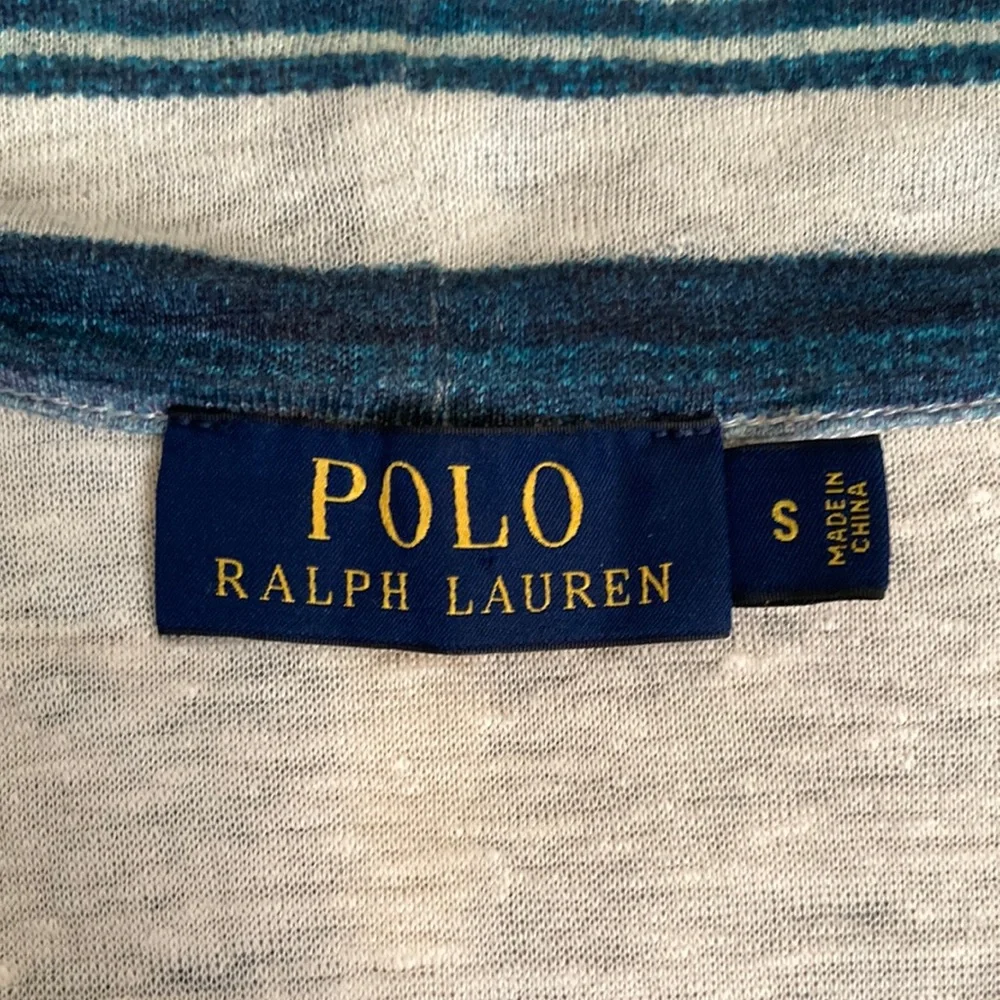 Polo Ralph Lauren Women’s Shawl Striped Open Front Short Sleeve Cardigan  Size S - Picture 4 of 14